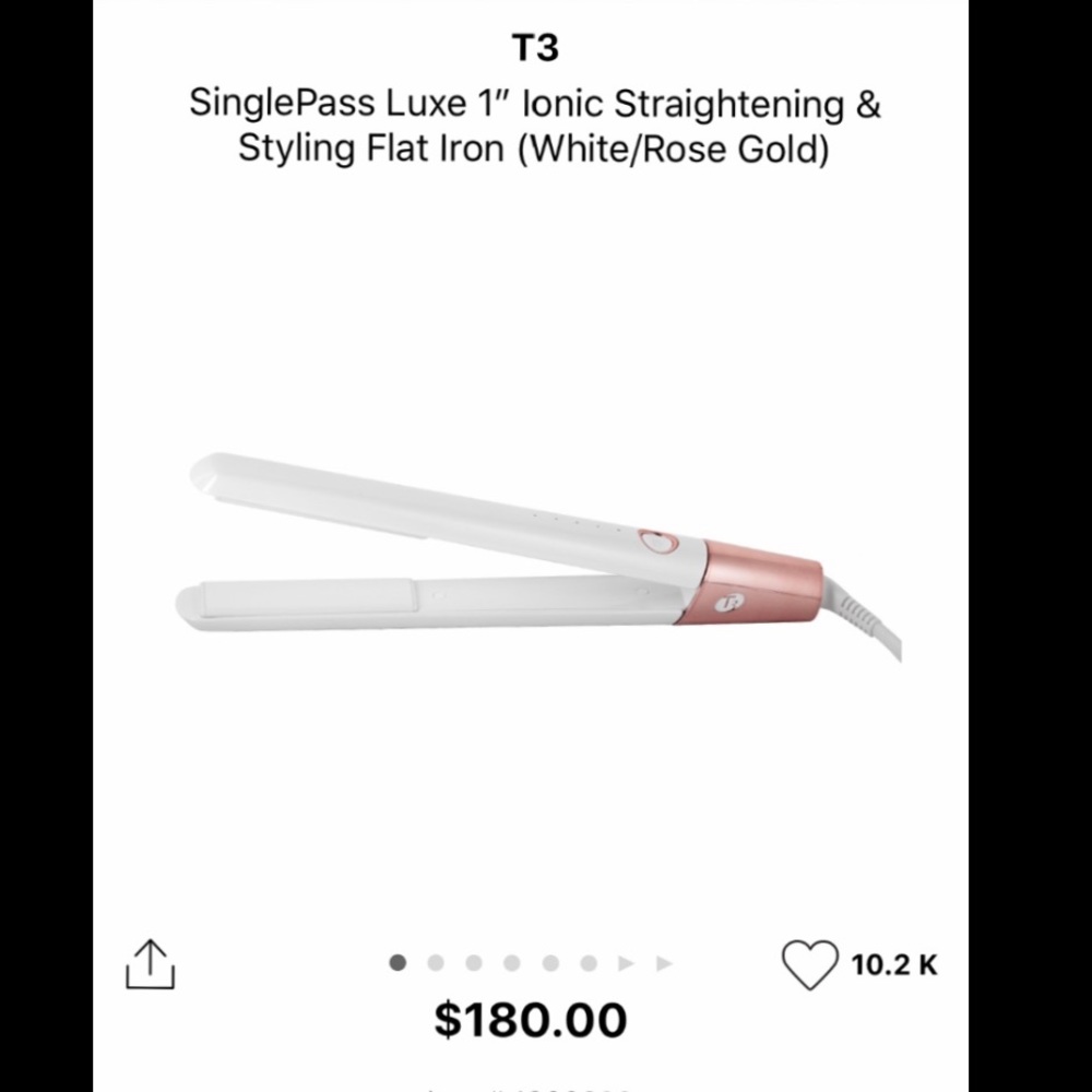 T3 straightening iron